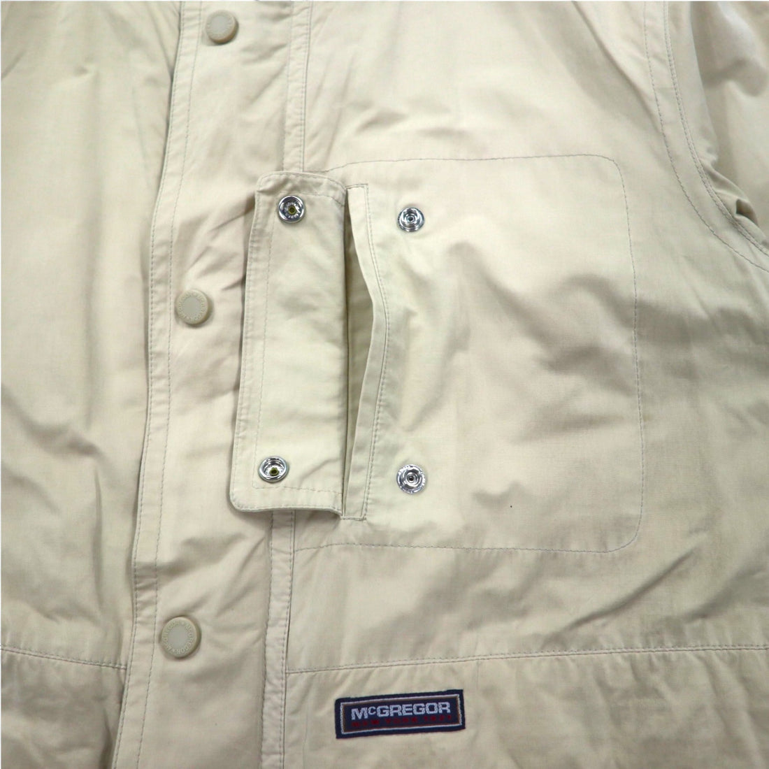 McGREGOR 90s Mountain Parka, Medium, Beige, Drawstring, Detachable Hood