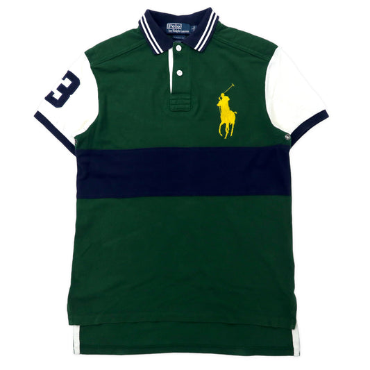 日本然リトテ-古着オンライン-Polo by Ralph Lauren ビッグポニー ポロシャツ 170 グリーン コットン-POLO BY RALPH LAUREN Big Pony Polo Shirt 170 Green Cotton