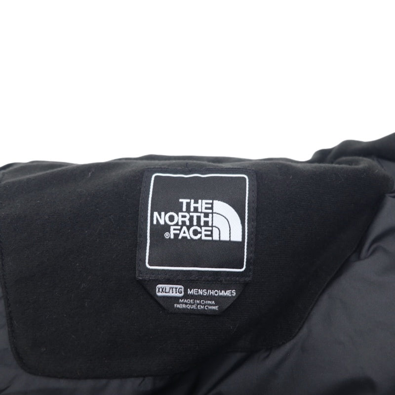 THE NORTH FACE ヌプシ ダウンベスト XXL ブラック レッド バイカラー チェック 切替 US規格 NOVELTY NUPTSE VEST NF0A35EA