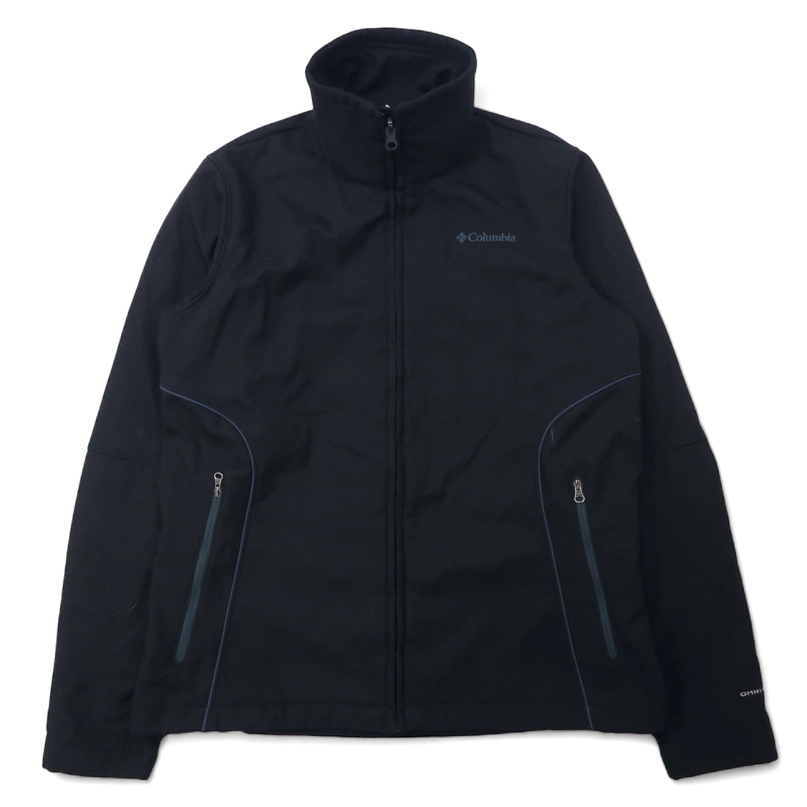 Columbia 3WAY マウンテンパーカー ソフトシェルジャケット M ブラック ナイロン OMNI-TECH 防水 フリースライナー フード着脱式 INTERCHANGE