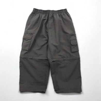 KOREX Outdoor 3-Way Convertible Cargo Shorts, XL, Gray, Drawcord, Utility Pockets