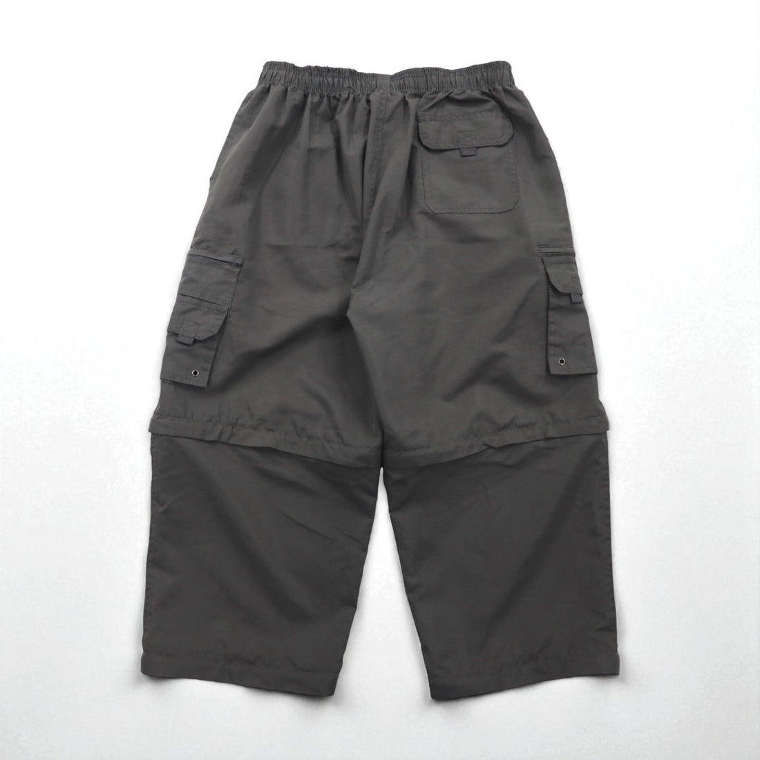 KOREX Outdoor 3-Way Convertible Cargo Shorts, XL, Gray, Drawcord, Utility Pockets