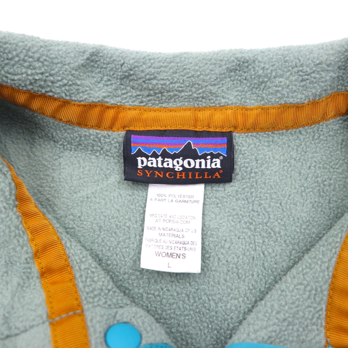 patagonia SYNCHILLA シンチラ スナップT フリースジャケット L グリーン ポリエステル 25455FA14