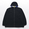 PACIFIC TRAIL (LONDON FOG) 90s Shell Parka L Black Nylon Drawcord Made in Sri Lanka