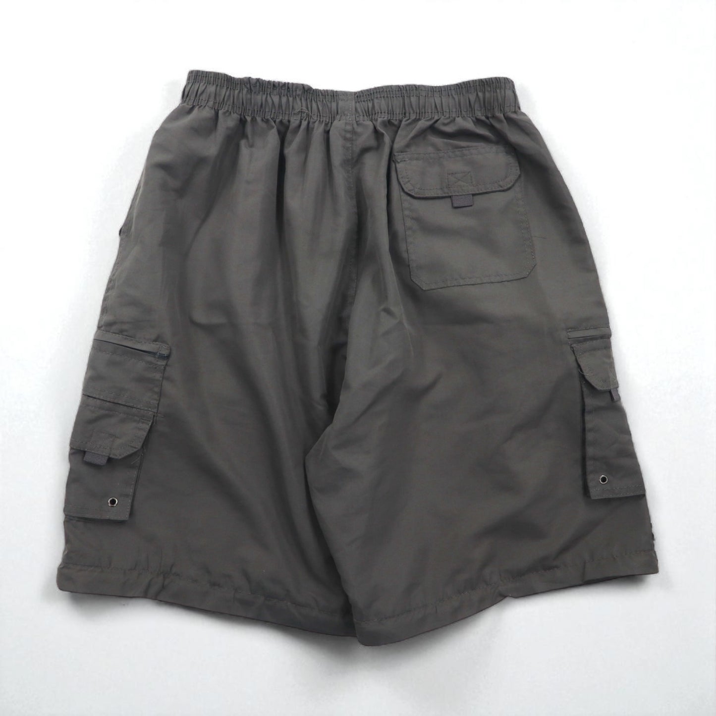 KOREX Outdoor 3-Way Convertible Cargo Shorts, XL, Gray, Drawcord, Utility Pockets