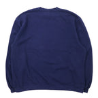 Reebok 00s NFL Print Sweatshirt XL Navy Cotton Fleece Lined Front V BRONCOS FOOTBALL Big Size