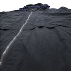 PACIFIC TRAIL (LONDON FOG) 90s Shell Parka L Black Nylon Drawcord Made in Sri Lanka