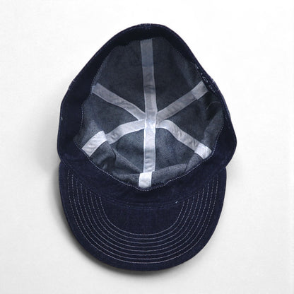 US ARMY 米軍 WW2 ミリタリー デニム メカニックキャップ 60cm インディゴ レプリカ 55410-2 YMCL KY 未使用品