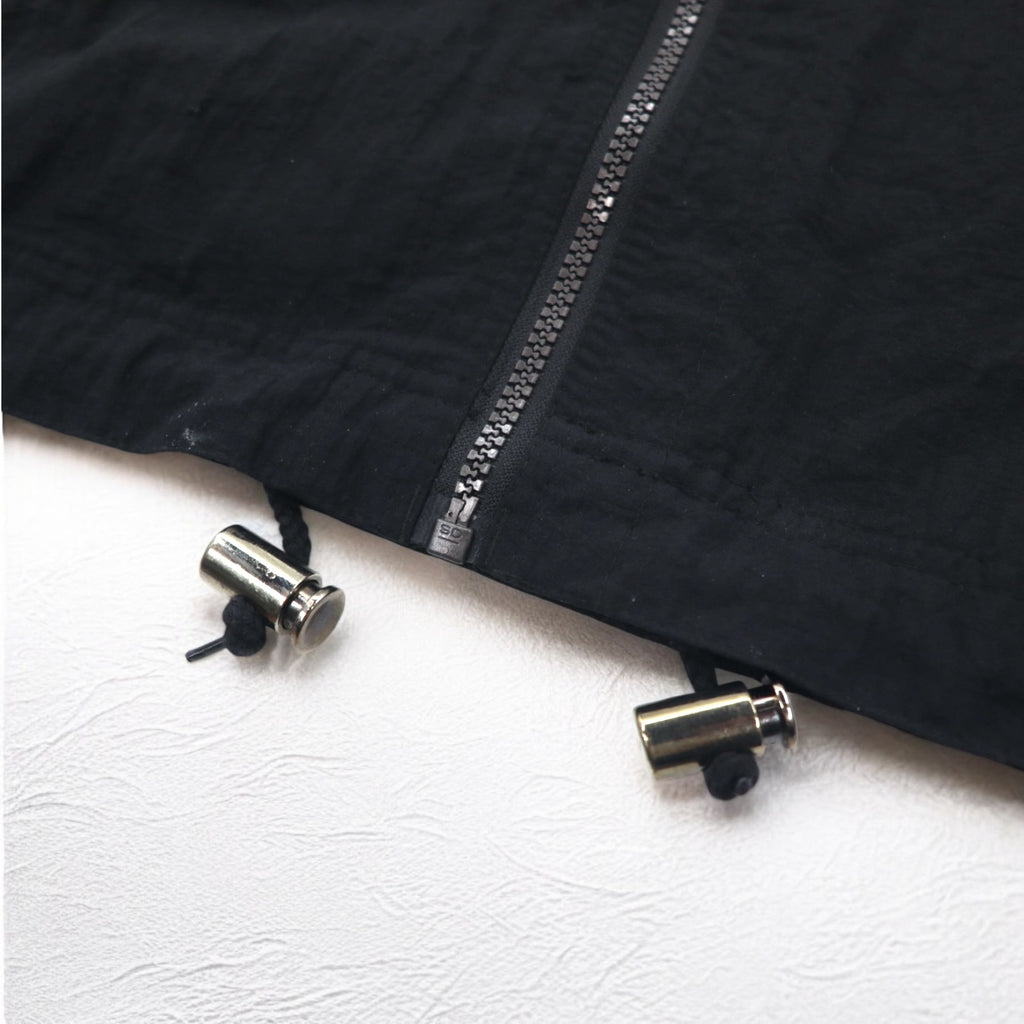 PACIFIC TRAIL (LONDON FOG) 90s Shell Parka L Black Nylon Drawcord Made in Sri Lanka