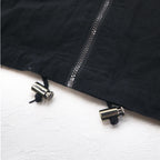 PACIFIC TRAIL (LONDON FOG) 90s Shell Parka L Black Nylon Drawcord Made in Sri Lanka