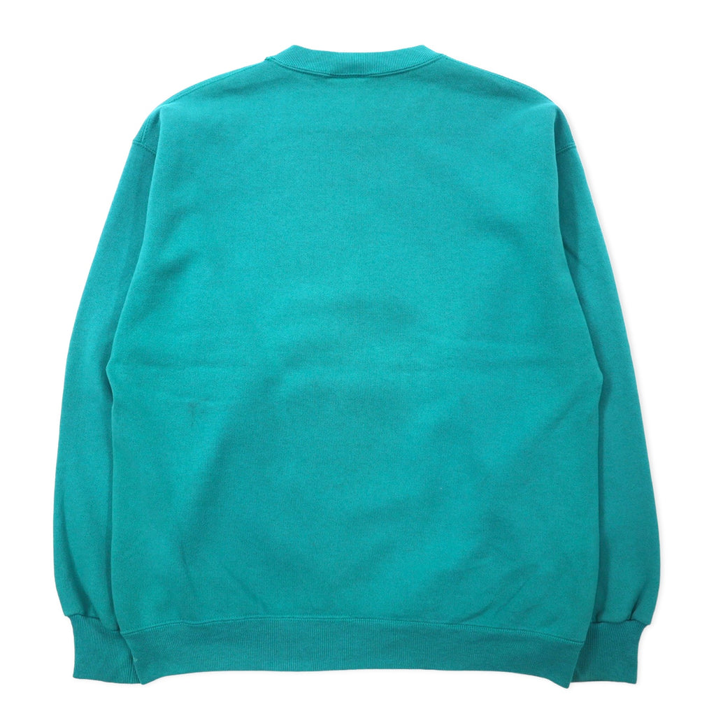 Hanes USA Made 90s CLASSICS College Print Sweatshirt XL Green Cotton UNIVERSITY OF AUSTRALIA Arch Logo
