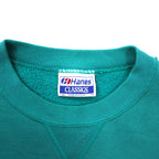 Hanes USA Made 90s CLASSICS College Print Sweatshirt XL Green Cotton UNIVERSITY OF AUSTRALIA Arch Logo