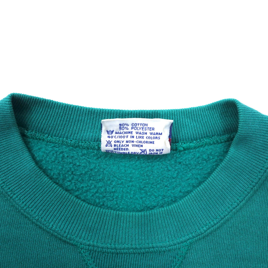 Hanes USA Made 90s CLASSICS College Print Sweatshirt XL Green Cotton UNIVERSITY OF AUSTRALIA Arch Logo