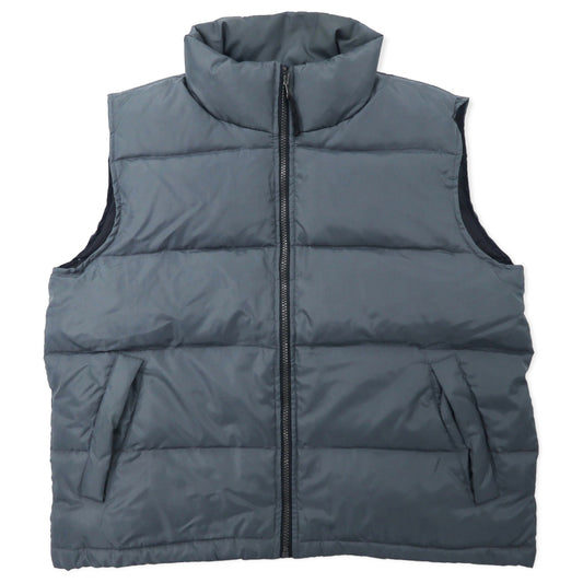 日本然リトテ-古着オンライン-LIVING ISLAND スタンドカラーインサレーションベスト L グレー ポリエステル-Living Island Stand Collar Puffer Vest L Gray Polyester