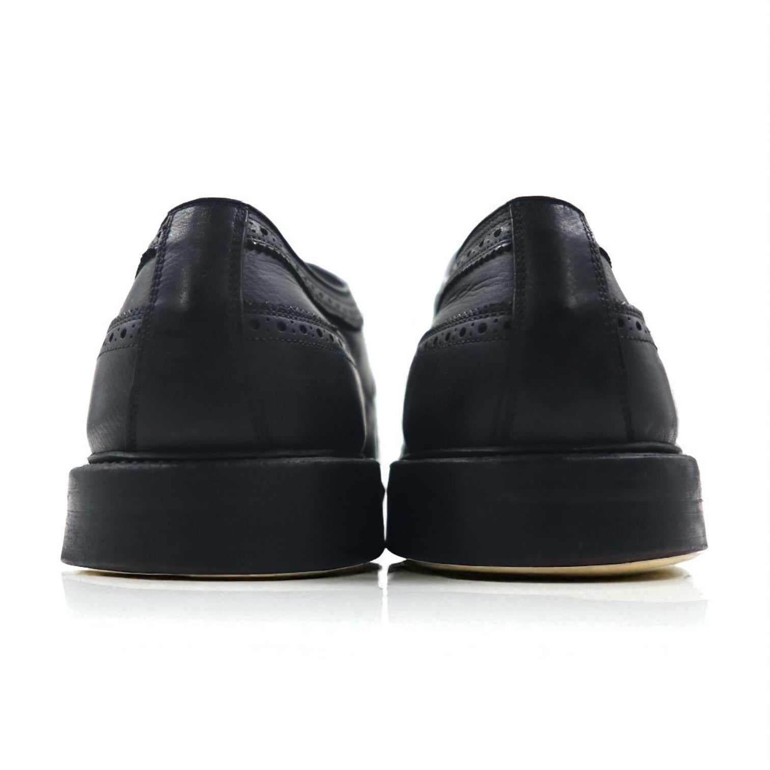 80s USA Vintage Wingtip Shoes MASON 80s Made in USA Wingtip Dress Shoes Size 28.5cm Goodyear Welt Medallion Executive Imperials by MASON 9663D1