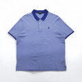POLO RALPH LAUREN Classic Fit Striped Polo Shirt XL Blue Cotton Small Pony Embroidery