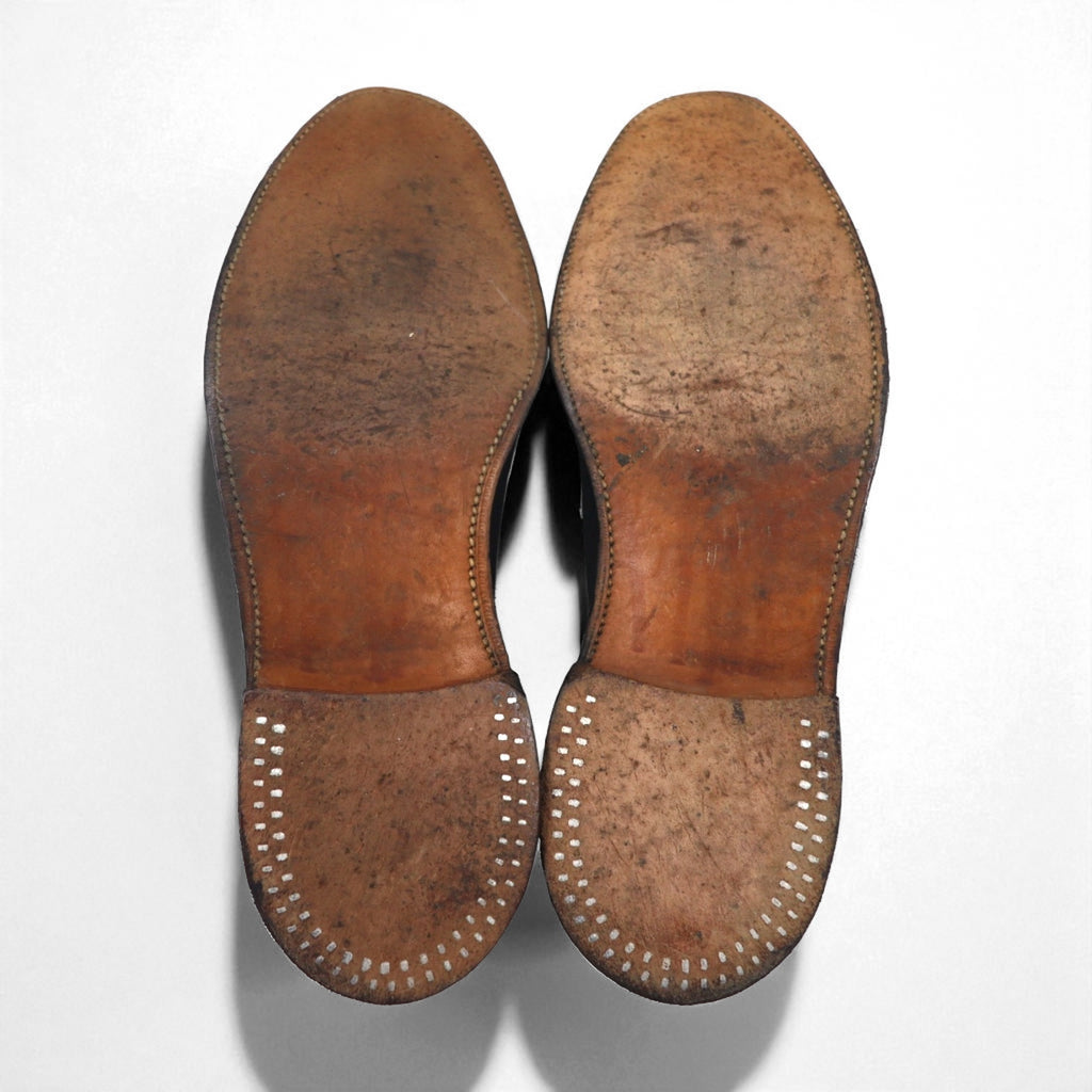 80s USA Vintage Wingtip Shoes MASON 80s Made in USA Wingtip Dress Shoes Size 28.5cm Goodyear Welt Medallion Executive Imperials by MASON 9663D1