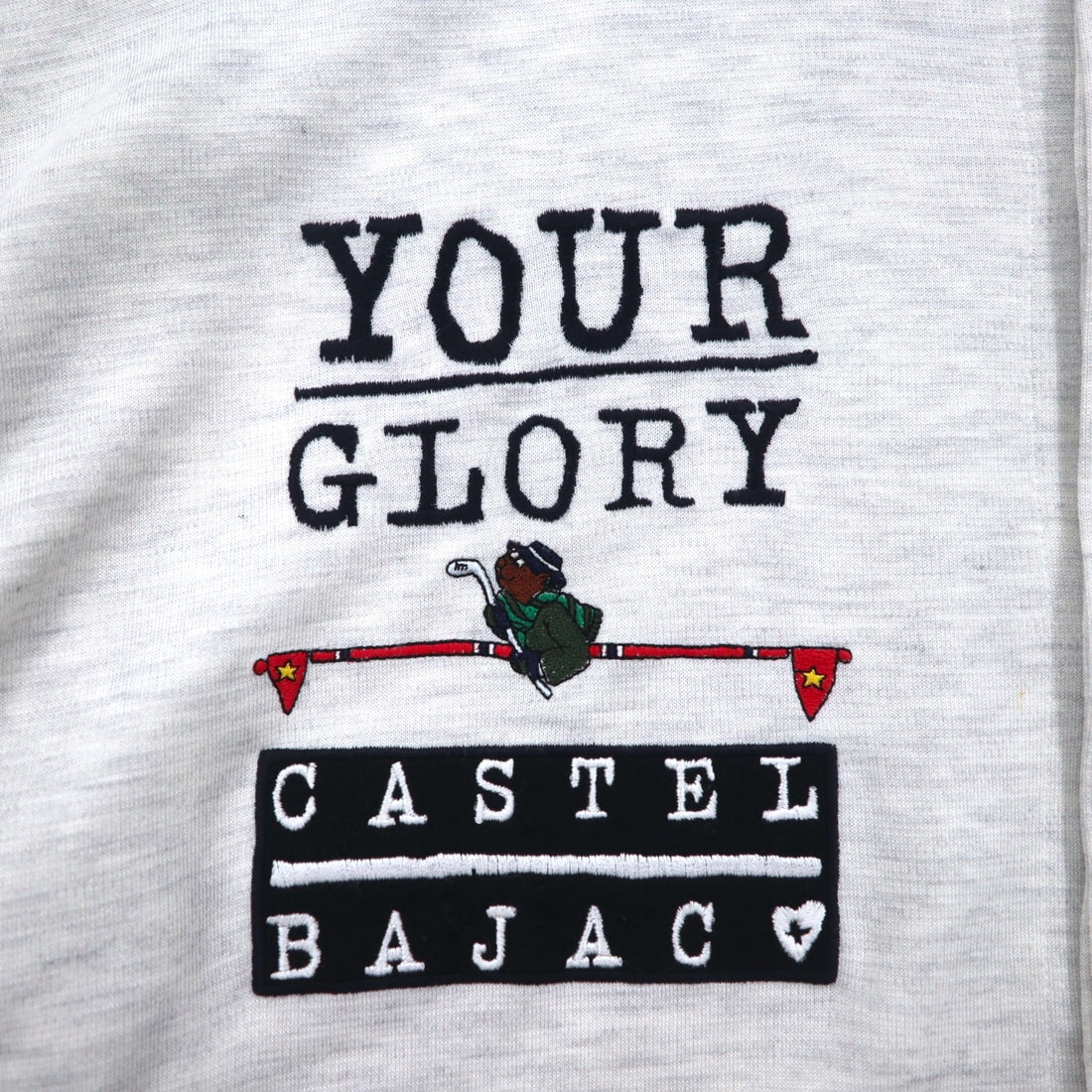 Castelbajac sport 90s Polynosic shirt XL grey cotton YOUR GLORY made in Japan