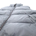 LIVING ISLAND Stand Collar Insulated Vest L Grey Polyester