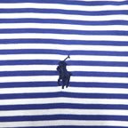 POLO RALPH LAUREN Classic Fit Striped Polo Shirt XL Blue Cotton Small Pony Embroidery