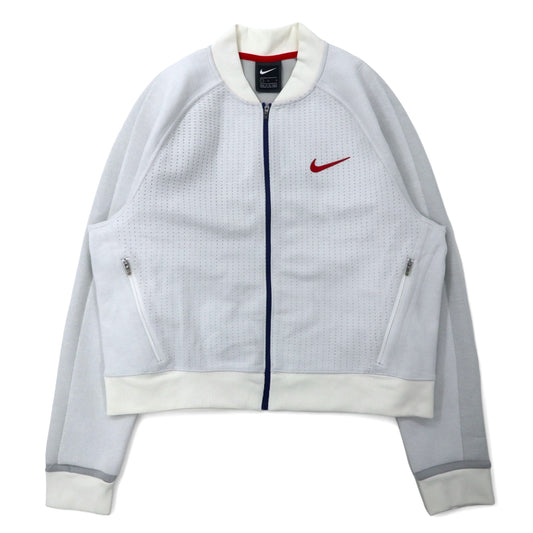 日本然リトテ-古着オンライン-NIKE トラックジャケット ジャージ L ホワイト ポリエステル スウォッシュ NSW Tech Fleece Collared Jacket CZ3619-100-NIKE Track Jacket Jersey L White Polyester Swoosh NSW Tech Fleece Collared Jacket CZ3619-100