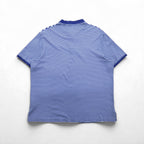 POLO RALPH LAUREN Classic Fit Striped Polo Shirt XL Blue Cotton Small Pony Embroidery