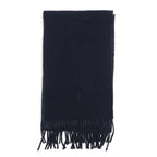 POLO RALPH LAUREN Made in Italy Scarf Black Grey Small Pony Embroidery