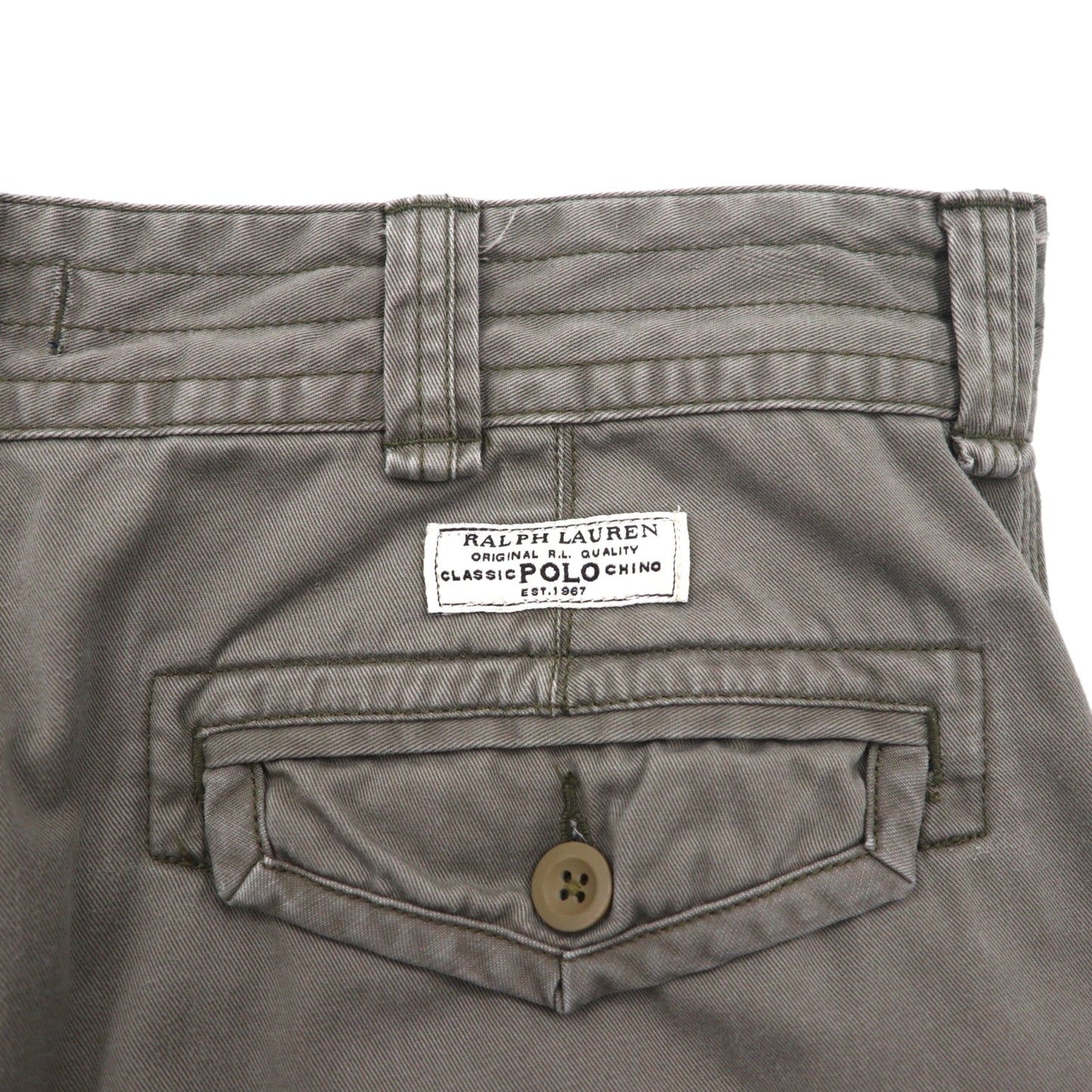 POLO RALPH LAUREN ポロチノ ショート カーゴパンツ ハーフパンツ L カーキ コットン