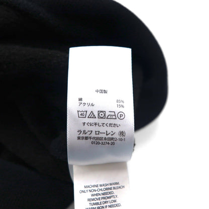 Polo Ralph Lauren Polo Bear Pullover Hoodie, Size Small, Black, One-Point Embroidery, Front Pocket