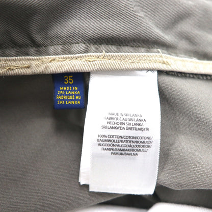 POLO RALPH LAUREN ポロチノ ショート カーゴパンツ ハーフパンツ L カーキ コットン