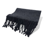 POLO RALPH LAUREN Made in Italy Scarf Black Grey Small Pony Embroidery