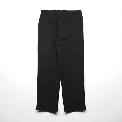 Italy Vintage CORNELIANI Trousers, Made in Italy, Double-Tuck Wide Leg Trousers, XL, Brown Wool