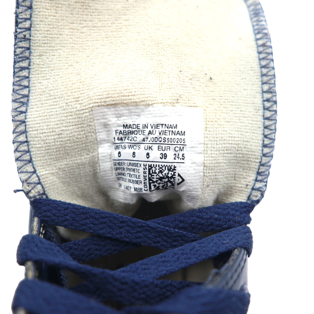 CONVERSE ALL STAR チャックテイラー オールスター ラバー ハイカットスニーカー 24.5cm ネイビー Chuck Taylor All Star Rubber Hi 144742C