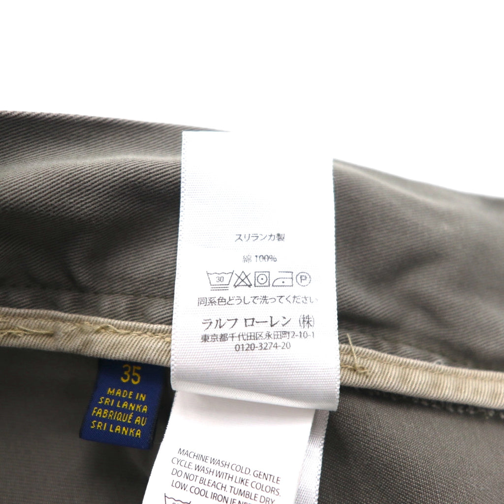 POLO RALPH LAUREN ポロチノ ショート カーゴパンツ ハーフパンツ L カーキ コットン