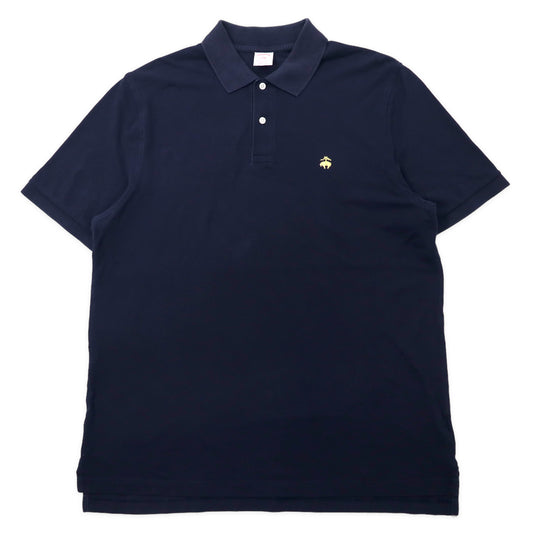 日本然リトテ-古着オンライン-BROOKS BROTHERS ポロシャツ XL ネイビー コットン ワンポイントロゴ PERFORMANCE POLO ビッグサイズ-BROOKS BROTHERS Polo Shirt XL Navy Cotton One Point Logo Performance POLO Big Size