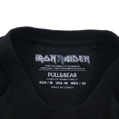 IRON MAIDEN アイアンメイデン WORLD SLAVERN TOUR 1984-85 ツアー ロック バンドTシャツ M ブラック 両面プリント PULL&BEAR トルコ製