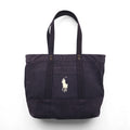 Polo Ralph Lauren Navy Canvas Tote Bag with Vintage Pony Embroidery