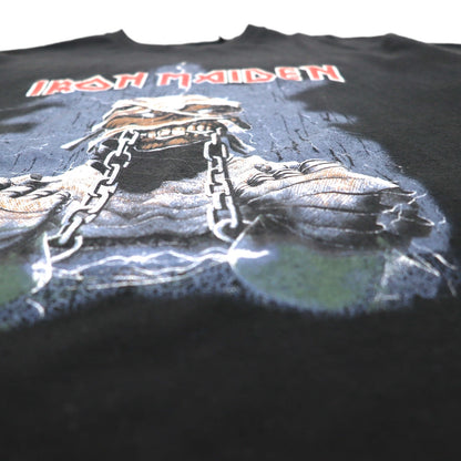 IRON MAIDEN アイアンメイデン WORLD SLAVERN TOUR 1984-85 ツアー ロック バンドTシャツ M ブラック 両面プリント PULL&BEAR トルコ製