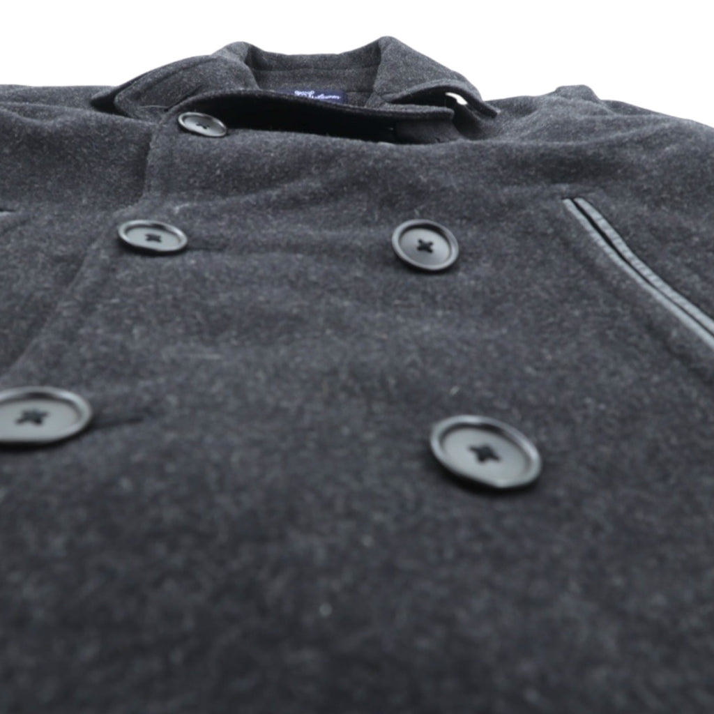 POLO SPORT RALPH LAUREN 90年代 ダブルブレスト ピーコート M グレー メルトン チンストラップ 日本製