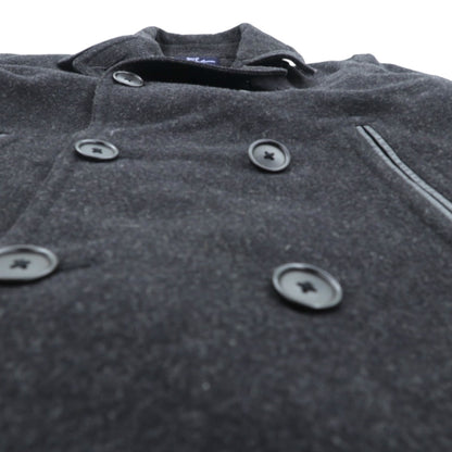 POLO SPORT RALPH LAUREN 90年代 ダブルブレスト ピーコート M グレー メルトン チンストラップ 日本製