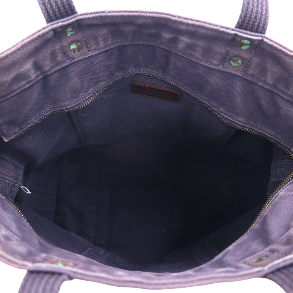 Polo Ralph Lauren Navy Canvas Tote Bag with Vintage Pony Embroidery