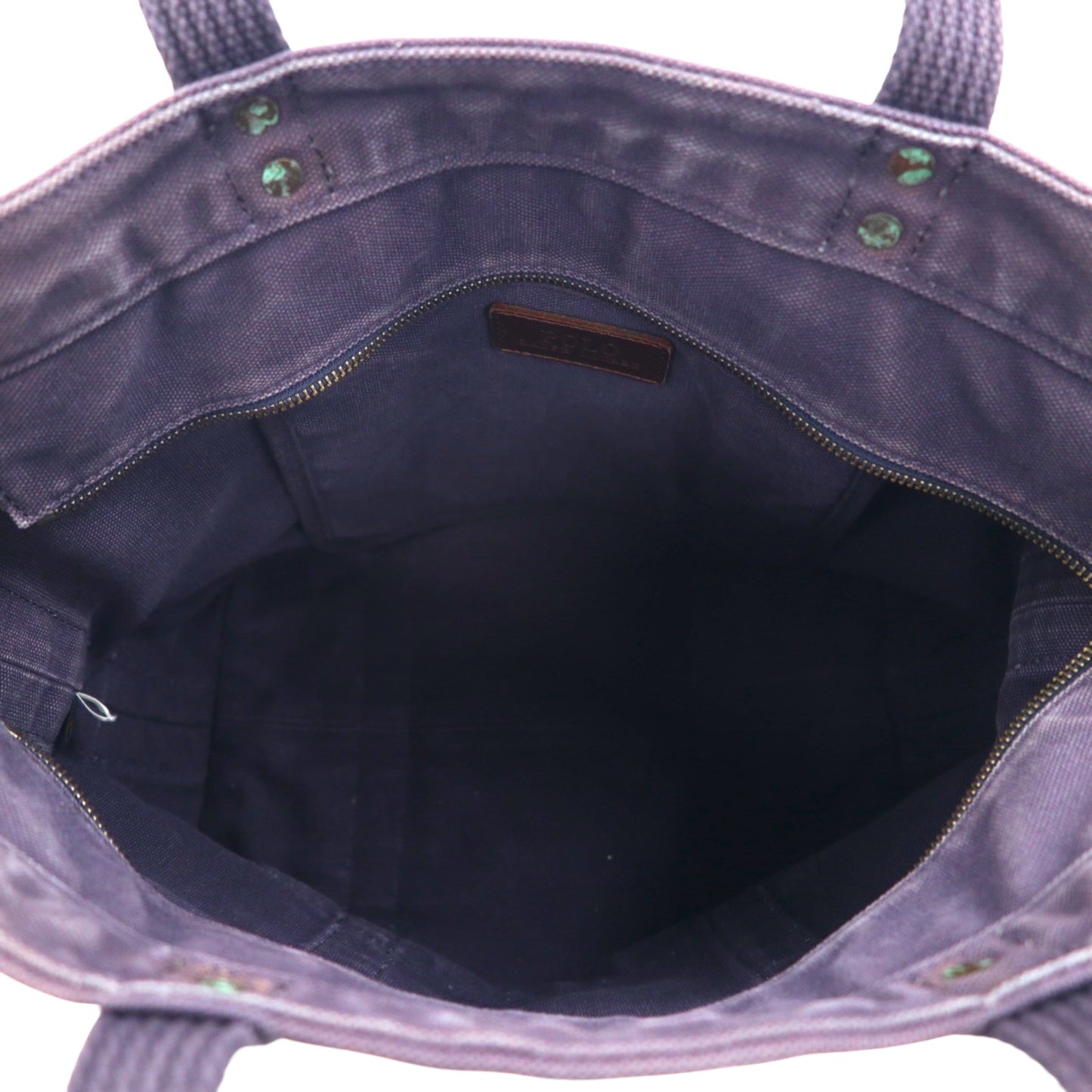 Polo Ralph Lauren トートバッグ ネイビー キャンバス ヴィンテージ加工 ポニー刺繡