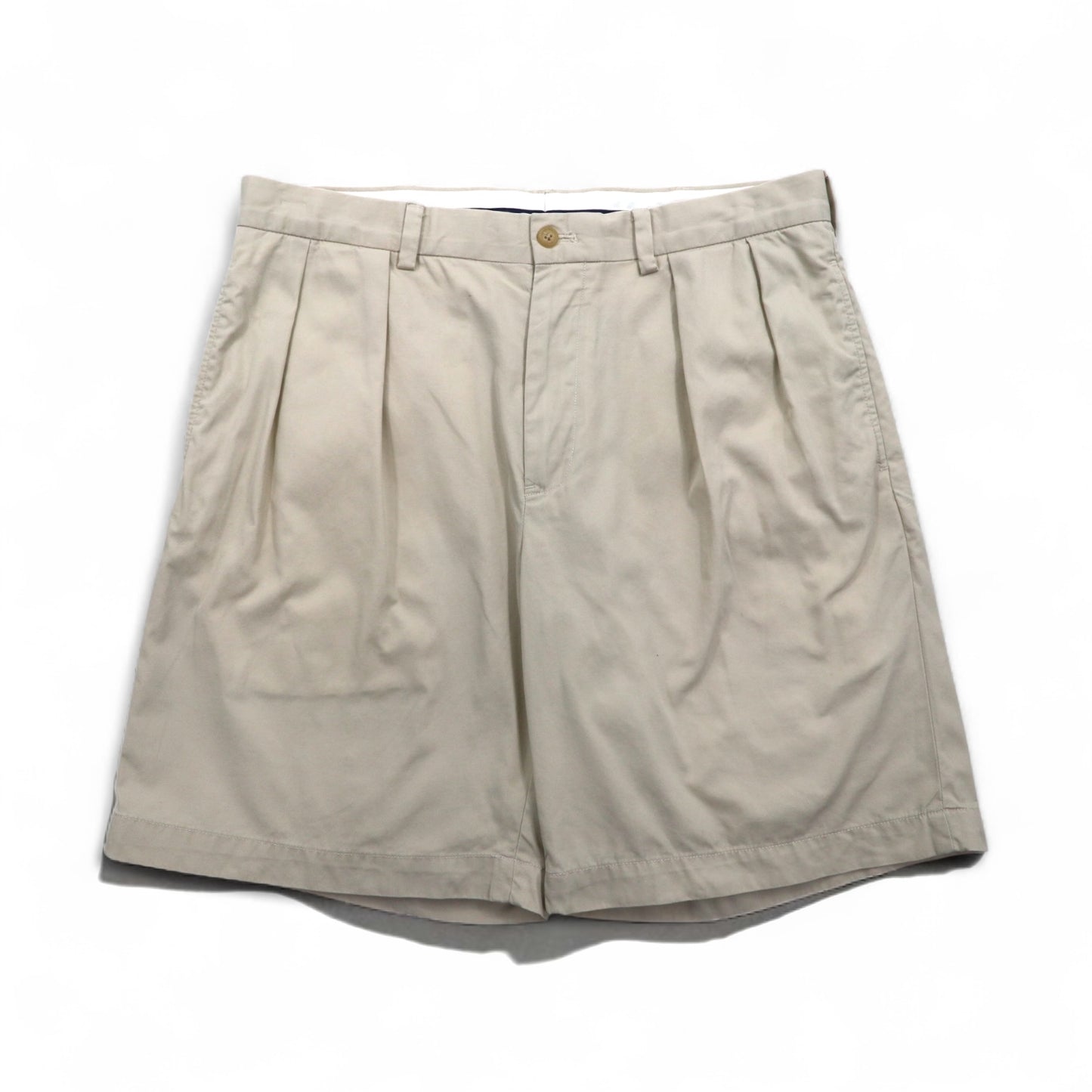 POLO GOLF RALPH LAUREN 90年代 ポロチノ 2タック チノ ショートパンツ ハーフパンツ L ベージュ コットン