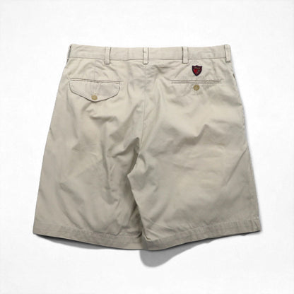 POLO GOLF RALPH LAUREN 90年代 ポロチノ 2タック チノ ショートパンツ ハーフパンツ L ベージュ コットン