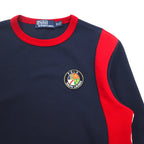 Polo by Ralph Lauren クルーネック スウェット XS ネイビー レッド コットン バックプリント