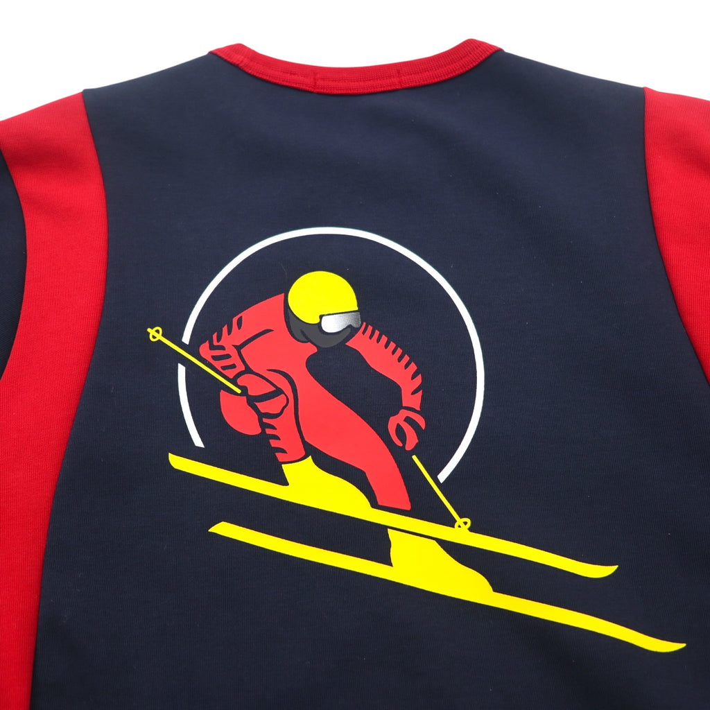 Polo by Ralph Lauren クルーネック スウェット XS ネイビー レッド コットン バックプリント