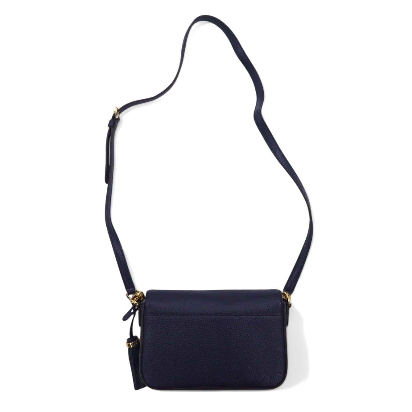 LAUREN RALPH LAUREN カメラバッグ ミニショルダーバッグ ネイビー レザー タッセル Anstey Carmen Leather Crossbody Bag