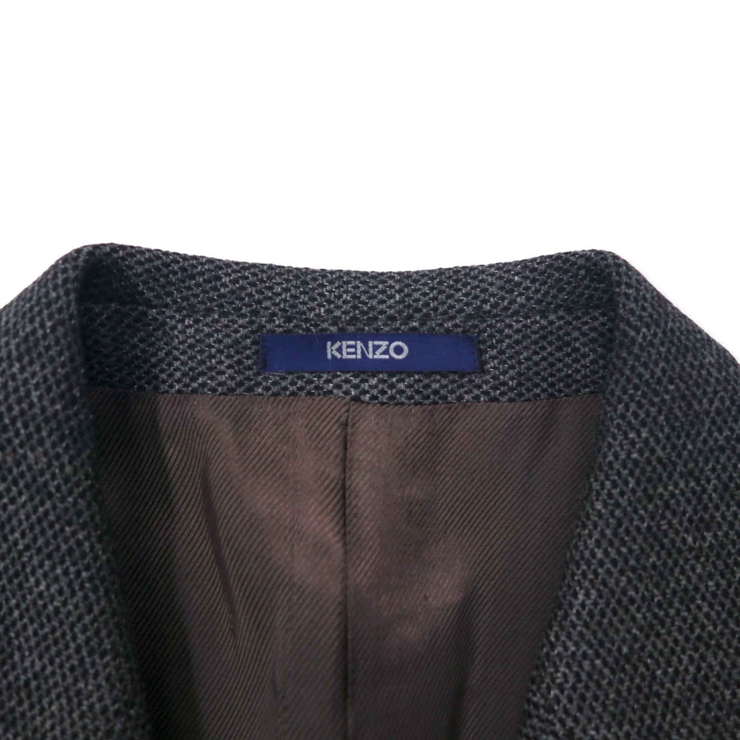 KENZO HOMME オールド カシミヤ 3B テーラードジャケット 50 グレー ウール