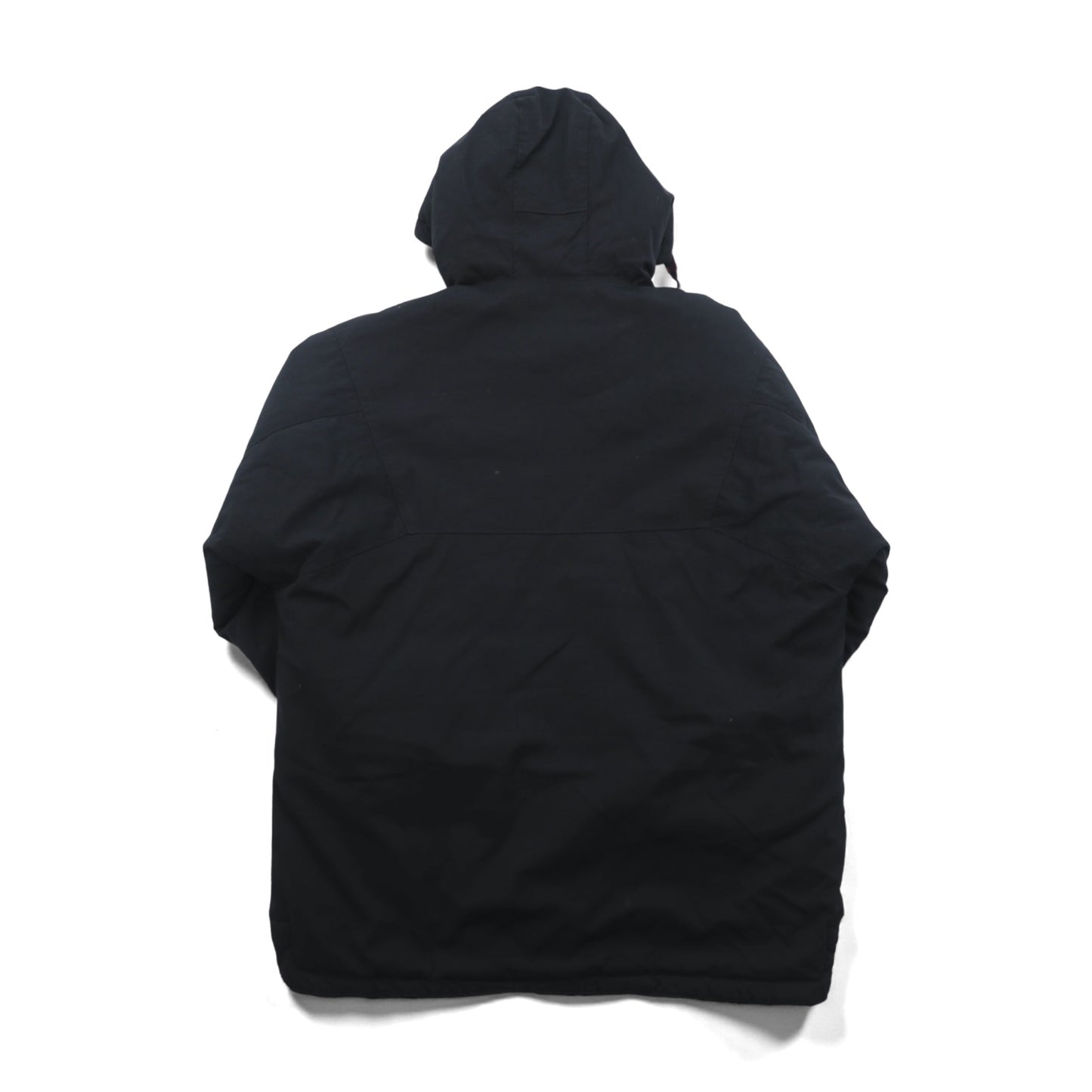 FILA 90年代 ビッグサイズ 中綿 ハーフジップ アノラックパーカー XL ブラック ナイロン カンガルーポケット