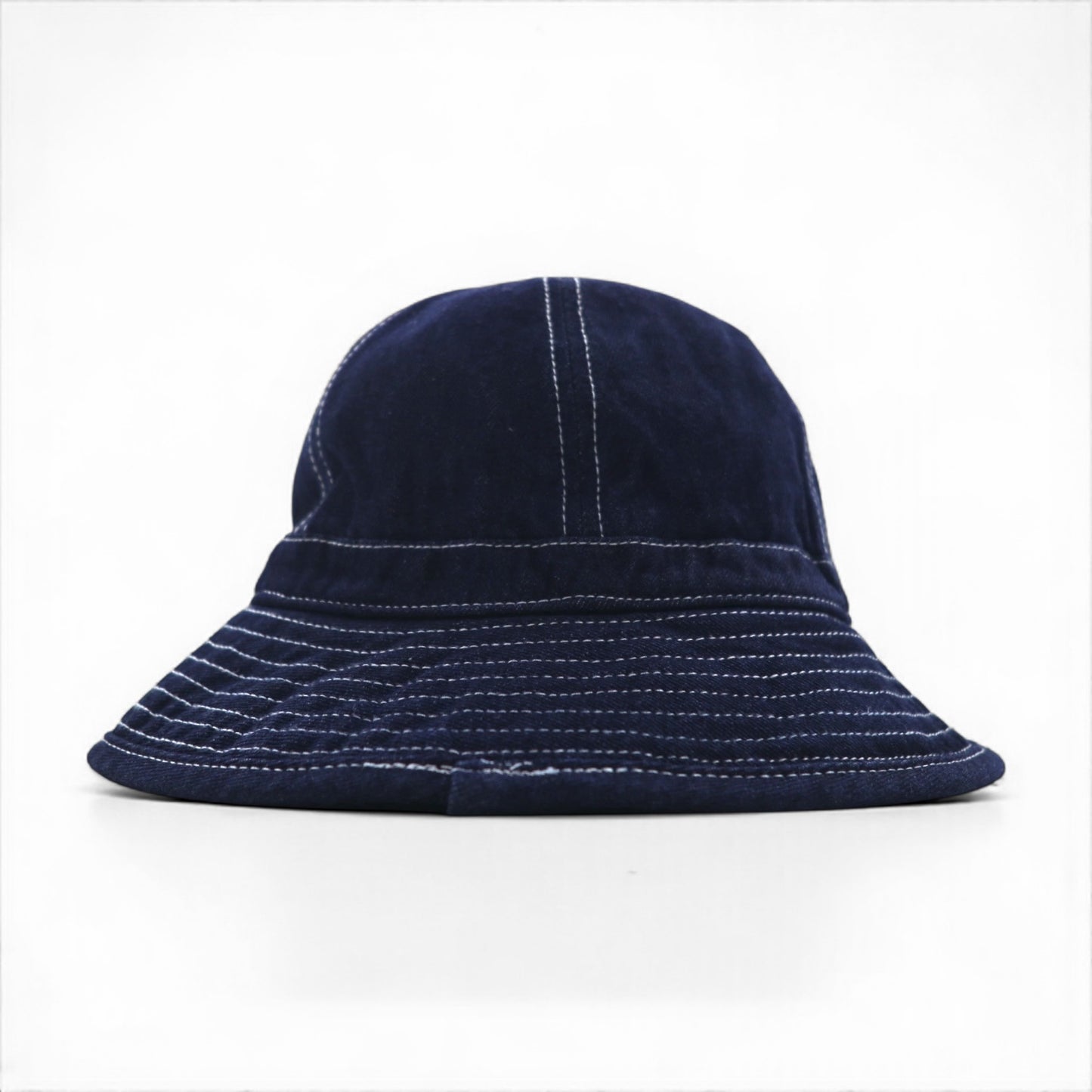 US ARMY 米軍 M37 ミリタリー デニム ファティーグハット バケットハット 60cm インディゴ ブルー レプリカ 55410-2 YMCL KY 未使用品